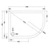 nuie offset quadrant shower tray rh 1200 x 900mmtr71115, Nuie, grey, Offset Quadrant Trays, Shower Trays, 2