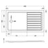 nuie rectangular walk in shower tray 1400 x 800tr711480, Nuie, grey, Rectangular Trays, Shower Trays, Wetroom Trays, 5