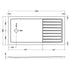 nuie rectangular walk in shower tray 1600 x 800tr711680, Nuie, grey, Rectangular Trays, Shower Trays, Wetroom Trays, 5