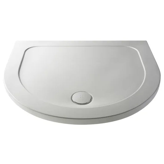 nuie d shape shower tray 1050mmntp095, Nuie, white, Quadrant Trays, Shower Trays, 1