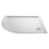 nuie offset quadrant shower tray 900 x 760mm lhntp101, Nuie, white, Offset Quadrant Trays, Shower Trays, 1