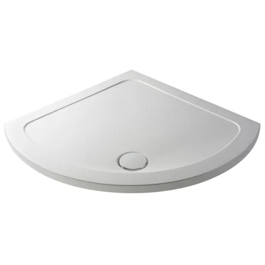nuie single entry shower tray 914x914mmntp090, Nuie, white, Quadrant Trays, Shower Trays, 1