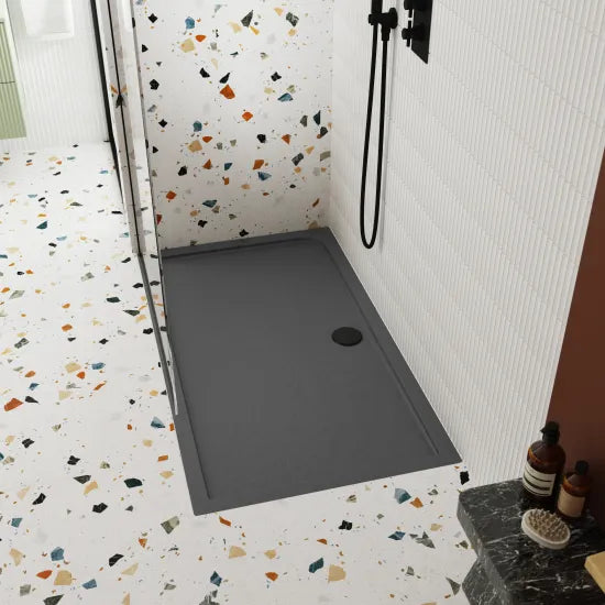 Nuie Black Fast Flow Shower Waste - Black Matt