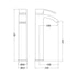 nuie high rise mixertsi307, Nuie,  Basin Taps, Tall Basin Taps, Taps, 3