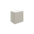 valente 610mm wall hung 2 drawer basin unit basin matt latte, Alessio, Wall Hung Vanity Unit, 2