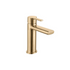 valente basin mixer tap brushed brass, Alessio, Gold Basin Taps, Taps, 2
