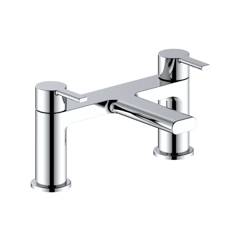 Valente Bath Filler Mixer Tap - Chrome