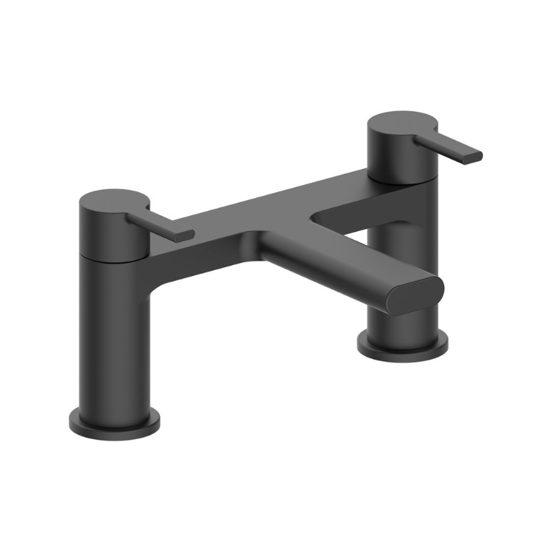 Valente Bath Filler Mixer Tap - Matt Black