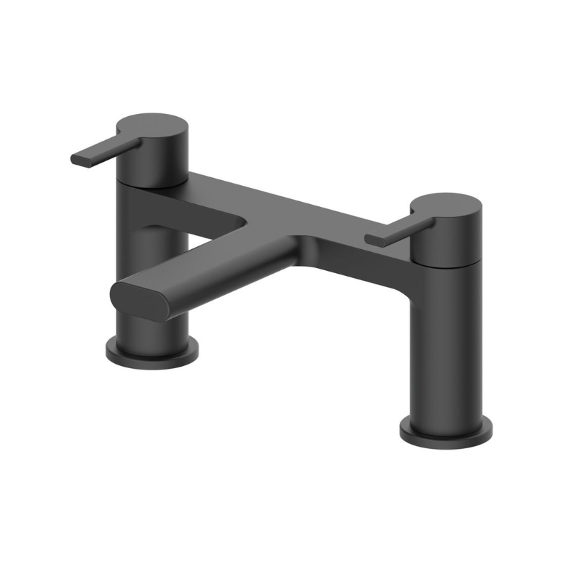 Valente Bath Filler Mixer Tap - Matt Black