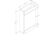 valeria 1100mm combination toilet basin unit lh oak chrome handles, Alessio, Bathroom Cabinet, 4