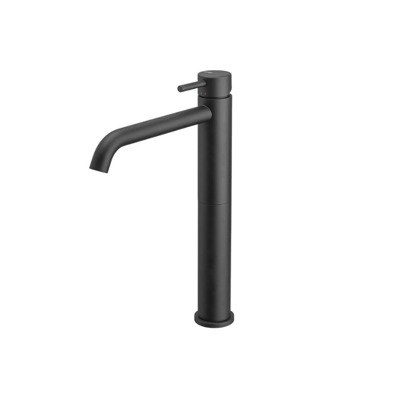 Vema Maira Matt Black Tall Basin Mixer Tap