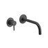 vema maira wall mounted basin mixer tap matt black, Vema, Black Basin Taps, Taps, Wall Mounted Basin Taps, 2