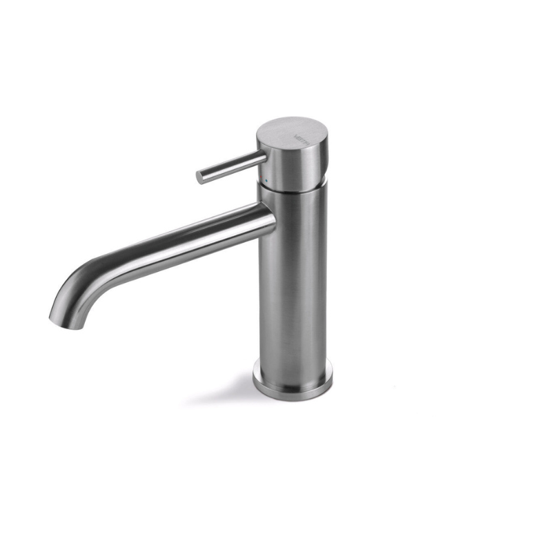 Vema Tiber Basin Mixer Tap - Stainless Steel