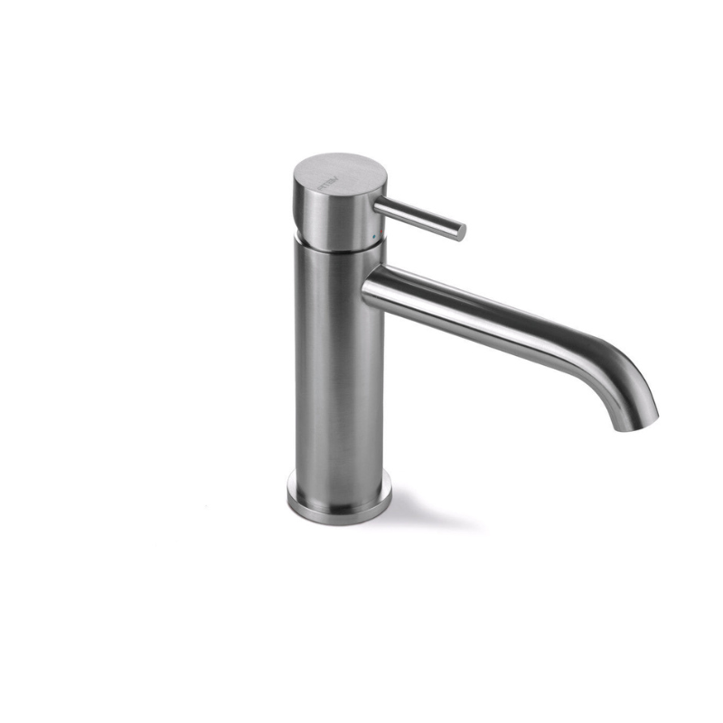 Vema Tiber Basin Mixer Tap - Stainless Steel