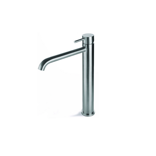 Vema Tiber Tall Basin Mixer Tap - Stainless Steel