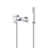 vema lys wall mounted bath shower mixer tap, Vema, Chrome Bath Shower Mixer Taps, Bath Taps, Taps, Wall Mounted Bath Taps, 3