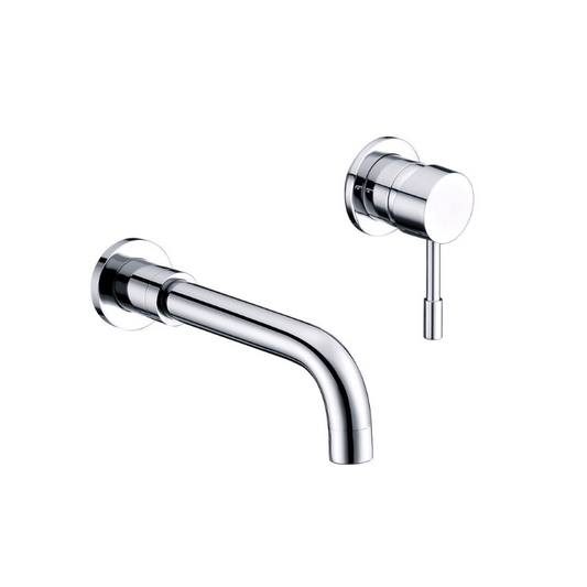 vito wall mounted chrome basin mixer tap, Alessio, Chrome Basin Taps, Taps, Wall Mounted Basin Taps, 1