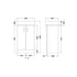 nuie 450mm floor standing basin unitvtfw450, Nuie, Sink Vanity Unit, Basin Unit, 5