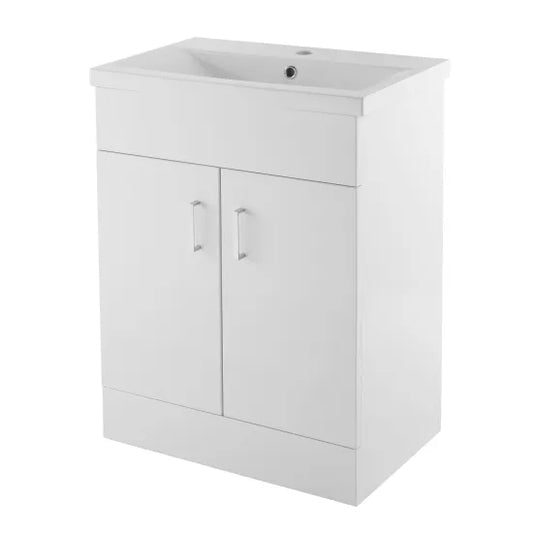 nuie 600mm floor standing cabinet mid edge basinvtmw600e, Nuie, Sink Vanity Unit, Basin Unit, 1