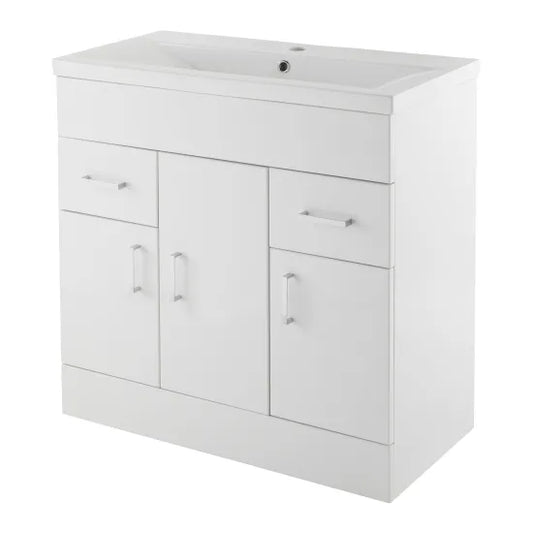 nuie 800mm floor standing cabinet mid edge basinvtmw800e, Nuie, Sink Vanity Unit, Basin Unit, 1