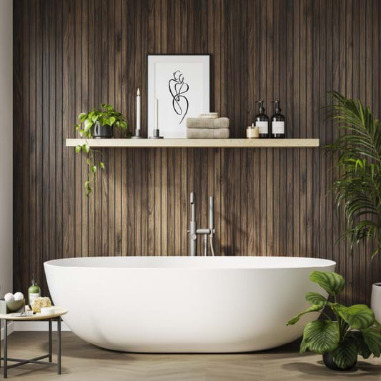 Nature panel - Brown Warmia Walnut (1307) Hydro-Lock T&G 2400x598x11mm