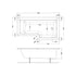 nuie 1600mm right hand square shower bathwbs1685r, Baths, Shower Baths, Square Shower Baths, Nuie, 2