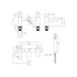 nuie deck mounted bath shower mixer with kitwin304, Nuie,  Bath Shower Mixer Taps, Taps, 3