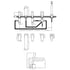 nuie deck mounted 5 tap hole bath shower mixerwin314, Nuie,  Bath Shower Mixer Taps, Taps, 3