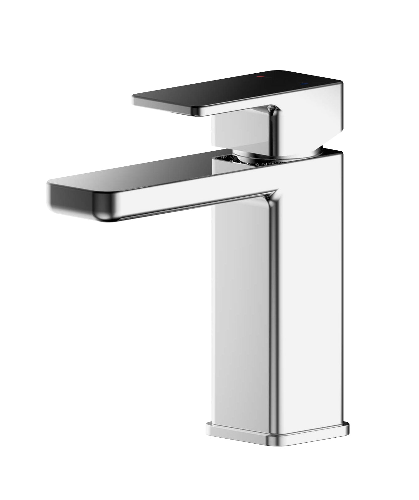 Nuie Mini Basin Mixer With Push Button Waste