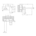 nuie wall mounted 2 tap hole basin mixer with platewin328, Nuie,  Basin Taps, Taps, Wall Mounted Basin Taps, 3