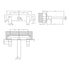 nuie wall mounted 3 tap hole basin mixer with platewin350, Nuie,  Basin Taps, Taps, Wall Mounted Basin Taps, 3