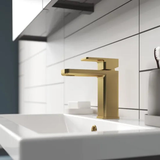 nuie mono basin mixer with push button wastewin805, Nuie,  Basin Taps, Taps, 1