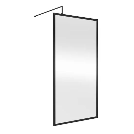 nuie full outer frame wetroom screen 1850x1000x8mmwrfbp1810, Nuie, , Shower Enclosures, Wetroom Screens, 1