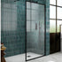 nuie full outer frame wetroom screen 1850x700x8mmwrfbp1870, Nuie, black, Shower Enclosures, Wetroom Screens, 1