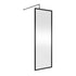 nuie full outer frame wetroom screen 1850x700x8mmwrfbp1870, Nuie, black, Shower Enclosures, Wetroom Screens, 2