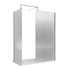 nuie 800mm fluted wetroom screen with support barwrfl18580, Nuie, chrome, Shower Enclosures, Wetroom Screens, 3