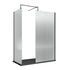 nuie 900mm fluted wetroom screen with support barwrfl18590bp, Nuie, black, Shower Enclosures, Wetroom Screens, 3