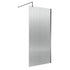 nuie fluted wetroom screen 1850x1000mm brushed pewterwrfl18510gm, Nuie, brushed pewter, Shower Enclosures, Wetroom Screens, 1
