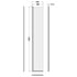 nuie 300mm fluted hinged flipper screenwrfl18530hc, Nuie, chrome, Shower Enclosures, Wetroom Screens, 2