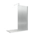 nuie 800mm fluted wetroom screen with support barwrfl18580, Nuie, chrome, Shower Enclosures, Wetroom Screens, 5