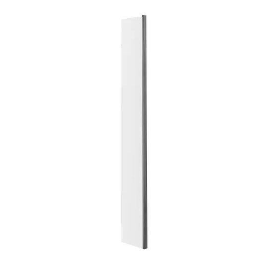 nuie 215x1850mm wetroom screen returnwrs025gm, Nuie, brushed pewter, Shower Enclosures, Wetroom Screens, 1