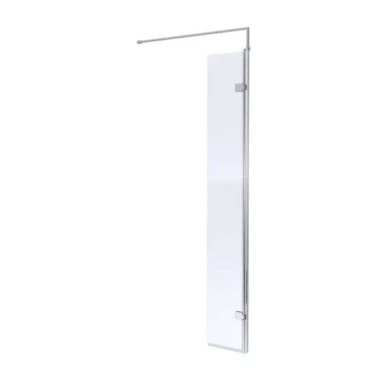 nuie wetroom hinged screen 300 x 1850mmwrs030h, Nuie, chrome, Shower Enclosures, Wetroom Screens, 1