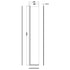 nuie 300mm hinged flipper screenwrscbb030hc, Nuie, brushed brass, Shower Enclosures, Wetroom Screens, 2