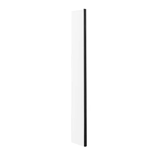 nuie 215mm wetroom return screenwrsbp025, Nuie, black, Shower Enclosures, Wetroom Screens, 1