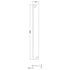 nuie 215mm wetroom return screenwrsbp025, Nuie, black, Shower Enclosures, Wetroom Screens, 3