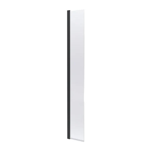 nuie 300mm hinged flipper screenwrsbp030hc, Nuie, black, Shower Enclosures, Wetroom Screens, 1