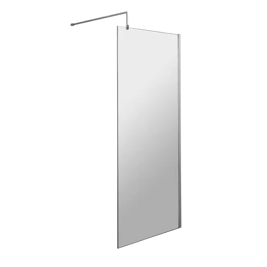 Nuie 700mm Wetroom Screen & Support Bar