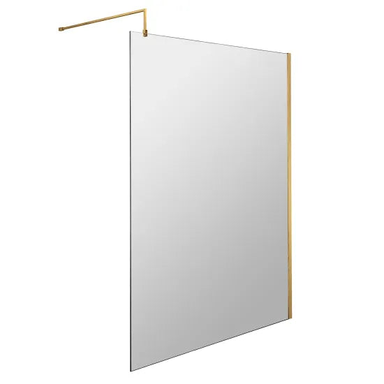 Nuie 1200mm Wetroom Screen With Support Bar