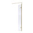 nuie 300mm wetroom swing screenwrscbb030h, Nuie, brushed brass, Shower Enclosures, Wetroom Screens, 1
