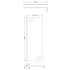 nuie 700mm wetroom screen with support barwrscbb070, Nuie, brushed brass, Shower Enclosures, Wetroom Screens, 2